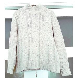 JOE FRESH  |  Cable-Knit Mock Neck Sweater